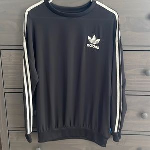 Adidas Womens black sheer top size small